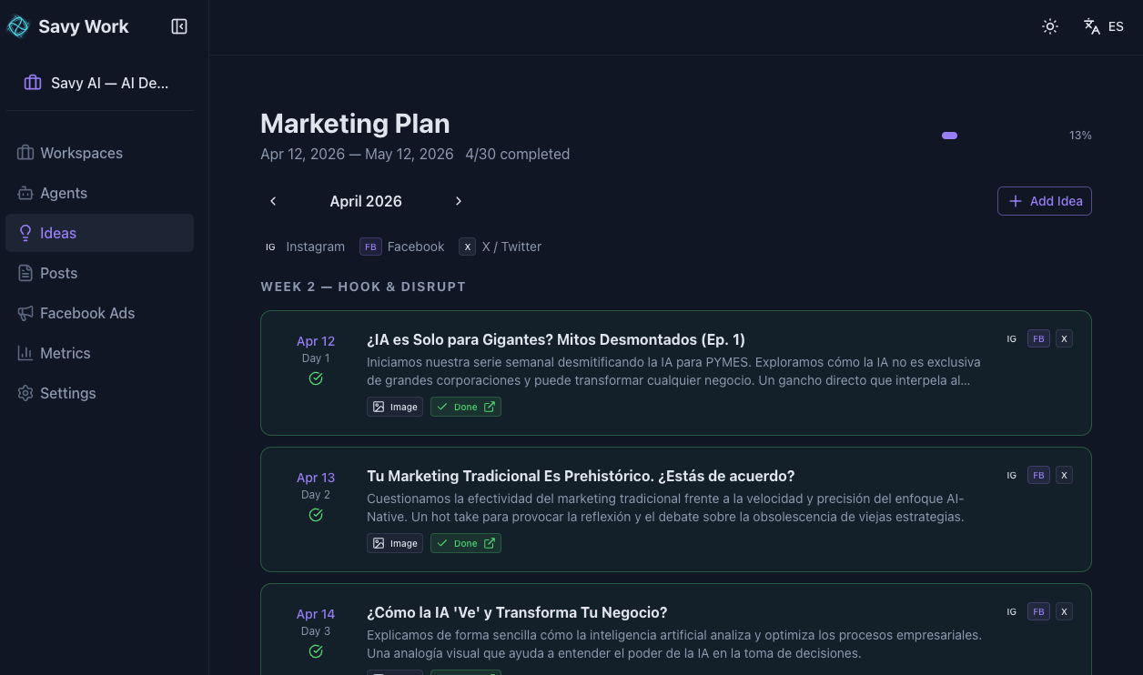 Savy Work app preview