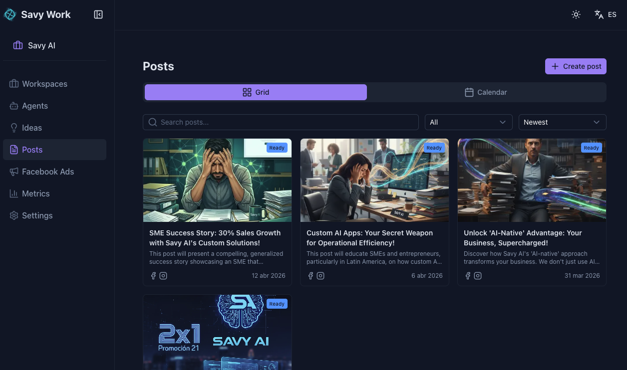 Savy Work app preview