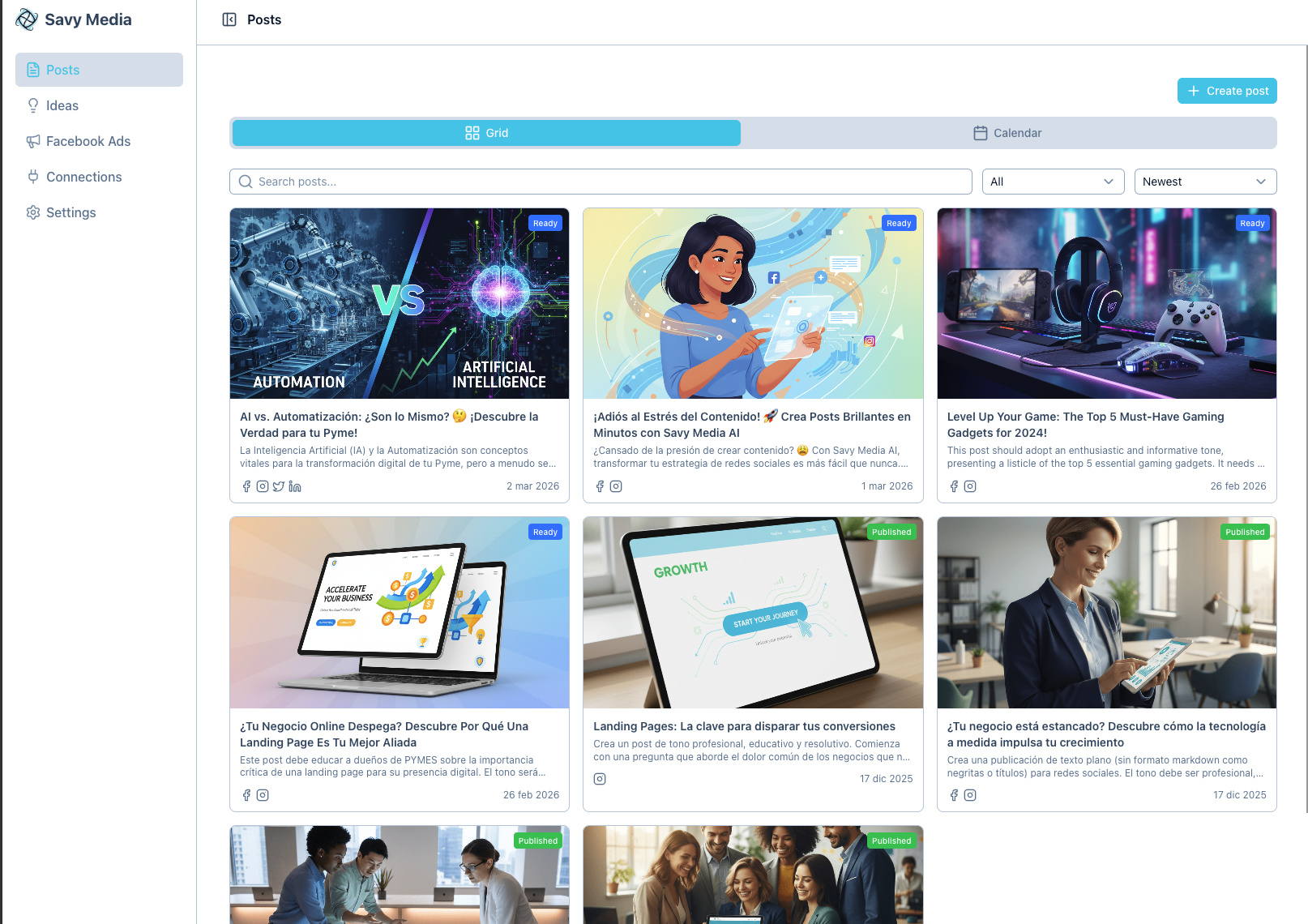 App Dashboard Screenshot